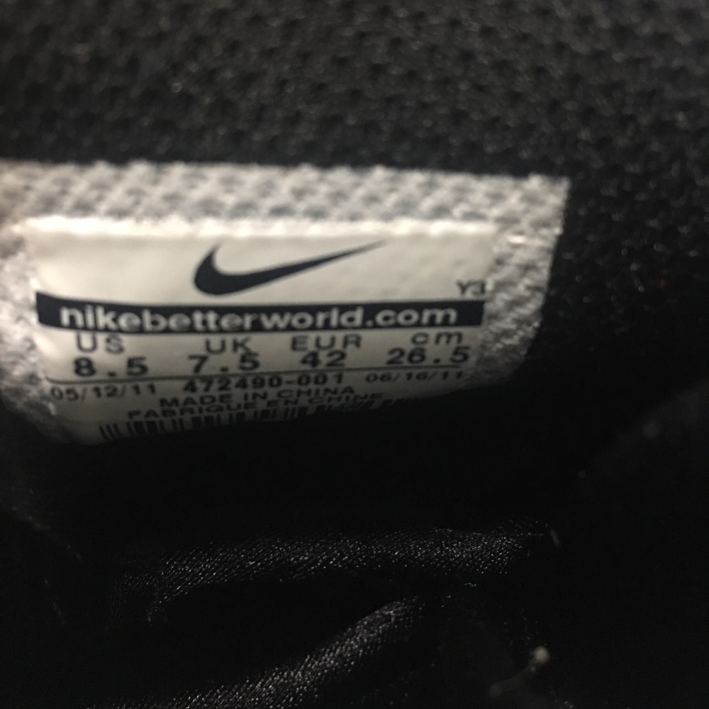 SOLD-Nike Air Max Uptempo 2 Size 8.5 Black/Navy - Picture 2 of 11